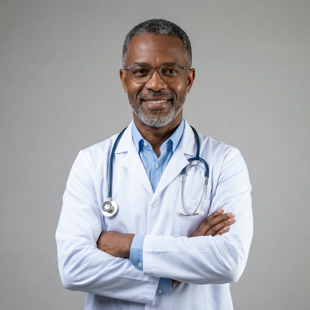 Médico profissional com CRM verificado